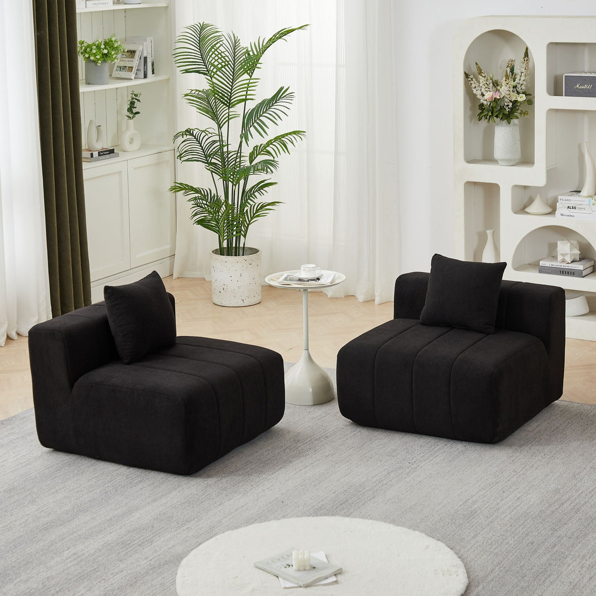 Modular Sectional Sofa With 2 Pillows, Symmetrical Design, photo 40 of 40