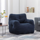 Soft Teddy Fabric Tufted Foam Bean Bag Chair With Teddy Fabric by HouseOfZazla