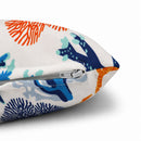 4 Pack Outdoor Lumbar Pillow with Inserts - Ocean Coral
