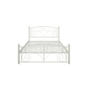 Full With Metal Frame Bed - White by HouseOfZazla