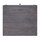 Iban - End Table - Gray Oak & Chrome