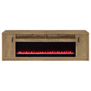Eddy 79-inch 2-door TV Stand Fireplace Media Console Mango