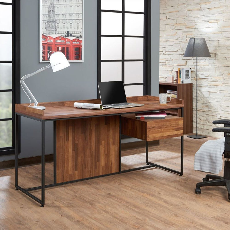 Sara - Writing Desk - Walnut & Sandy Black, photo 5 of 6