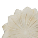 11.8x11.8x2.8" Flower Decorative Bowl, Hand-finished Lotus Bloom
