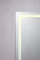 32x24 LED Lighted Bathroom Wall Mounted Mirror with High Lumen+Anti-Fog Separately Control+Dimmer Function