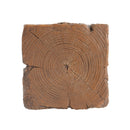 Amira Outdoor and Indoor Stump Shape MGO Side Table Brown Finish