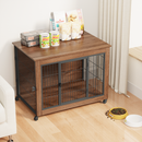38.6" Dog Crate Furniture with Wheels for Small Dogs