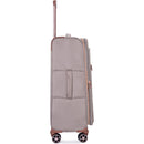 4-Piece Set (16/20/24/28), Softshell Suitcase Spinner Wheels Terylene Luggage Sets Carry On Suitcase Luggage Lightweight Durable Suitcase Khaki