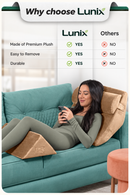 Cover Set Only for LX6, Brown Plush, Pillows and Foam not Included