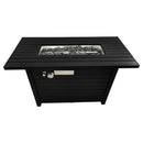Outdoor Fire Pit Table With Lid Fuel Versatility by HouseOfZazla