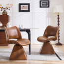 Modern Swivel Dining Chair With High Back by HouseOfZazla