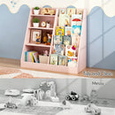 Kids Bookshelf with Toy Storage Organizer, 34.65" Multi-Tier