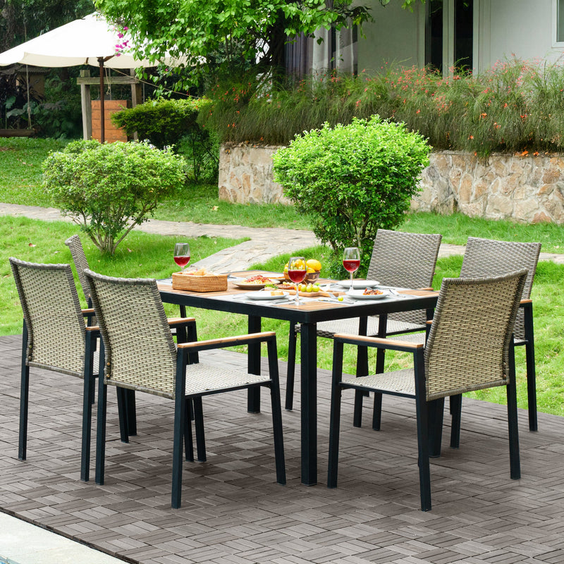 All Weather 7-Piece Patio Dining Table Set, photo 5 of 10