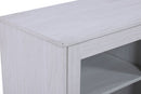 Summit - TV Stand Console With Fireplace - White Walnut Finish by HouseOfZazla