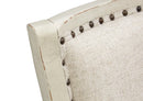 Newport - Bench With Upholstered Seat & Back - Alabaster