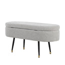 Harvey - Contemporary Storage Bench - Black / Light Gray by HouseOfZazla