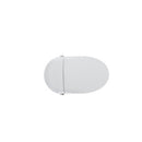 Tankless Smart Toilet With Bidet Built In, 1 Piece, Auto Flush, Auto Open / Close, Heated Seat, Bubble Wash, Warm Water And Dry, Adjustable Temp, Remote Control Side Know - White by HouseOfZazla