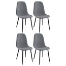 Jazmine - Upholstered Dining Chair (Set of 4) - Gray by HouseOfZazla