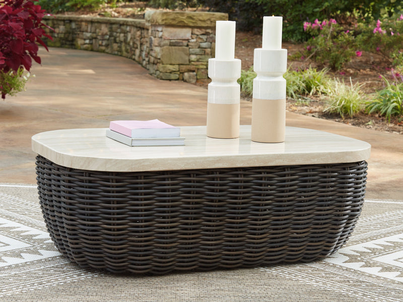 Kimora - Rectangular Cocktail Table - Beige / Dark Brown, photo 6 of 6