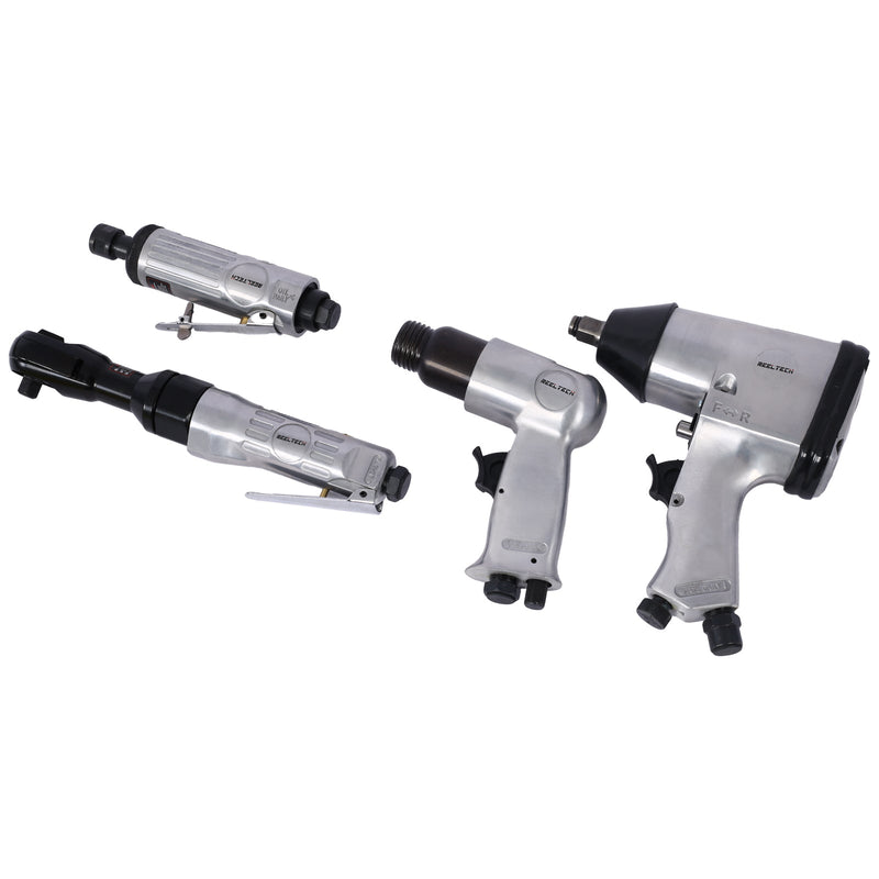 Air Tool and Accessories Kit, 71 Piece, Impact Wrench, Air Ratchet, Die Grinder, Aire Hammer, Hose Fittings, Storage Case