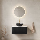 DINA 30" Bathroom Vanity & Sink with Floating Curved Edges by HouseOfZazla
