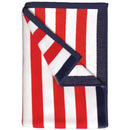 Oversized Striped Border Cabana Beach Towel - Santa Cruz by Great Bay Home