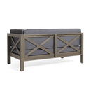 Brava X-Back Corner Bench with Coffee Table