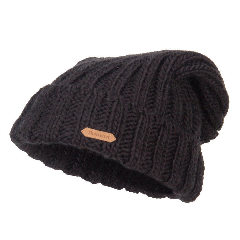 Deep Crown Cuff Long Beanie
