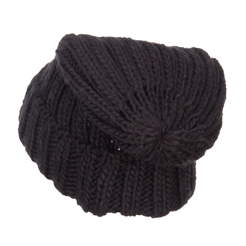 Deep Crown Cuff Long Beanie
