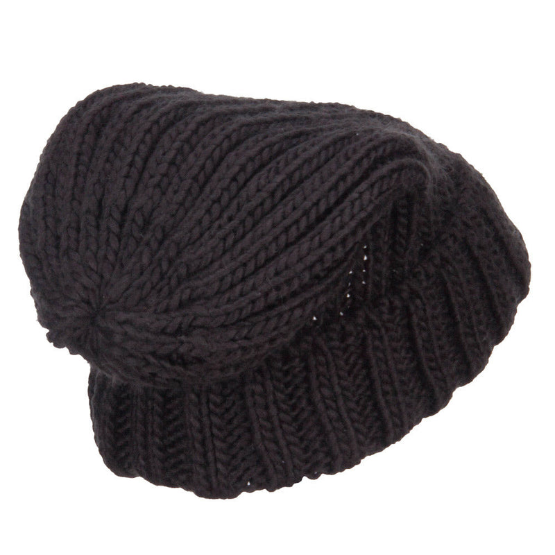Deep Crown Cuff Long Beanie