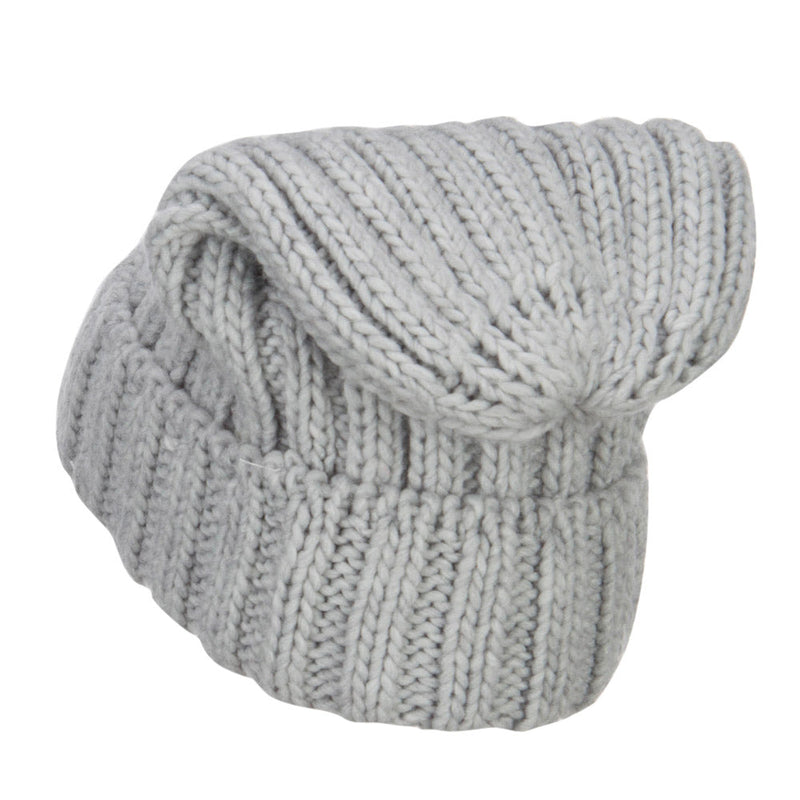 Deep Crown Cuff Long Beanie