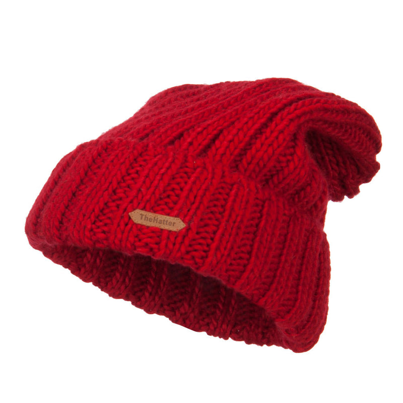 Deep Crown Cuff Long Beanie