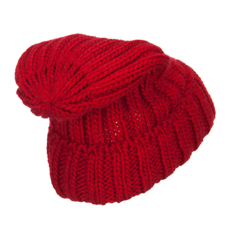 Deep Crown Cuff Long Beanie