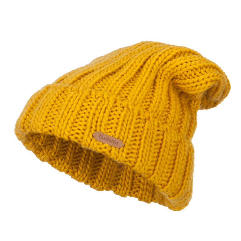 Deep Crown Cuff Long Beanie