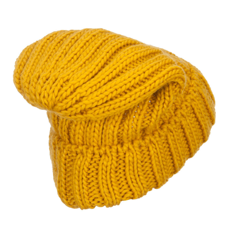 Deep Crown Cuff Long Beanie