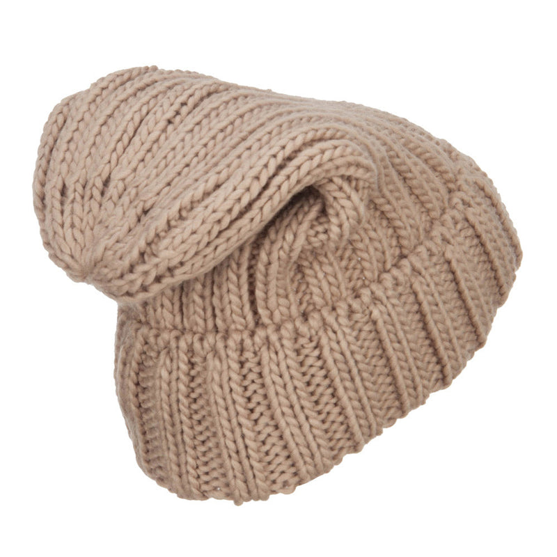 Deep Crown Cuff Long Beanie