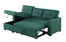 Upholstered Pull Out Sectional Sofa With Chaise by HouseOfZazla