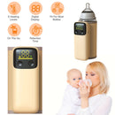 Portable Bottle Warmer with Night Light On The Go Baby Milk Warmer Milk Formula Warmer for Home Travel with 6 Heating Levels by GBruno Store