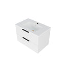 Modern Wall Mounted Floating Bathroom Vanity With Sink And Drawers