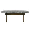 Dillon - Dining Table With Marble Top - Natural / Walnut by Unique Piece Furniture