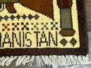 Afghan War Rug, Helicopters Tanks Guns, Handmade, Wool, 2x3