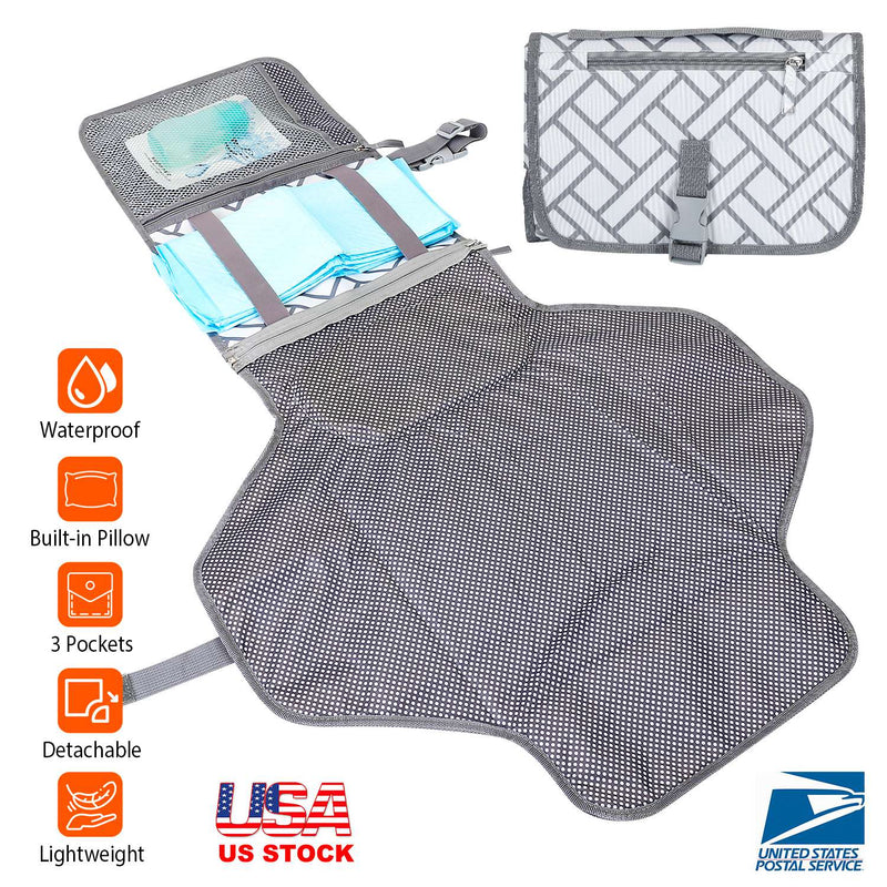 Foldable Baby Diaper Changing Pad Portable Diaper Changing Station Waterproof Nappy Changing Travel Mat, photo 4 of 8