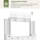 Minimalist Entertainment Wall Unit Set With Bridge For TVs Up To 75" by HouseOfZazla