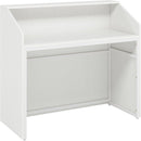 Modern Reception Desk, Front Desk Table With Cable Grommet & Privacy Panels by HouseOfZazla