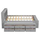 Bed With Bookcase Headboard, Under Bed Storage Drawers And Bed End Storage Case by HouseOfZazla