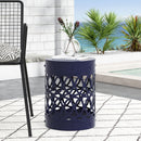 Outdoor Metal Large End Table, Modern Design by HouseOfZazla