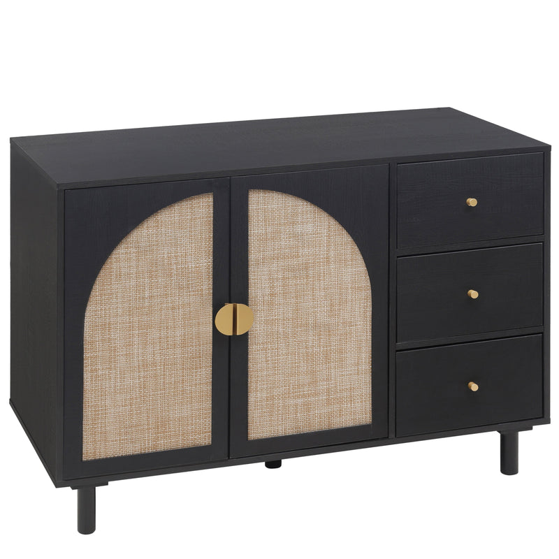 2 Door 3 Drawer Cabinet, Suitable for Bedroom, Living Room, Study