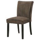 Dermott Upholstered Parson Dining Side Chair Chocolate (Set of 2)