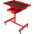 Adjustable Tear Down Work Table With Drawer For Garages, Repair Shops, And Diy, Portable, (4) 2.5" Swivel Casters, 220 Pound Capacity, Rubber Corners, Heavy Duty Steel by HouseOfZazla
