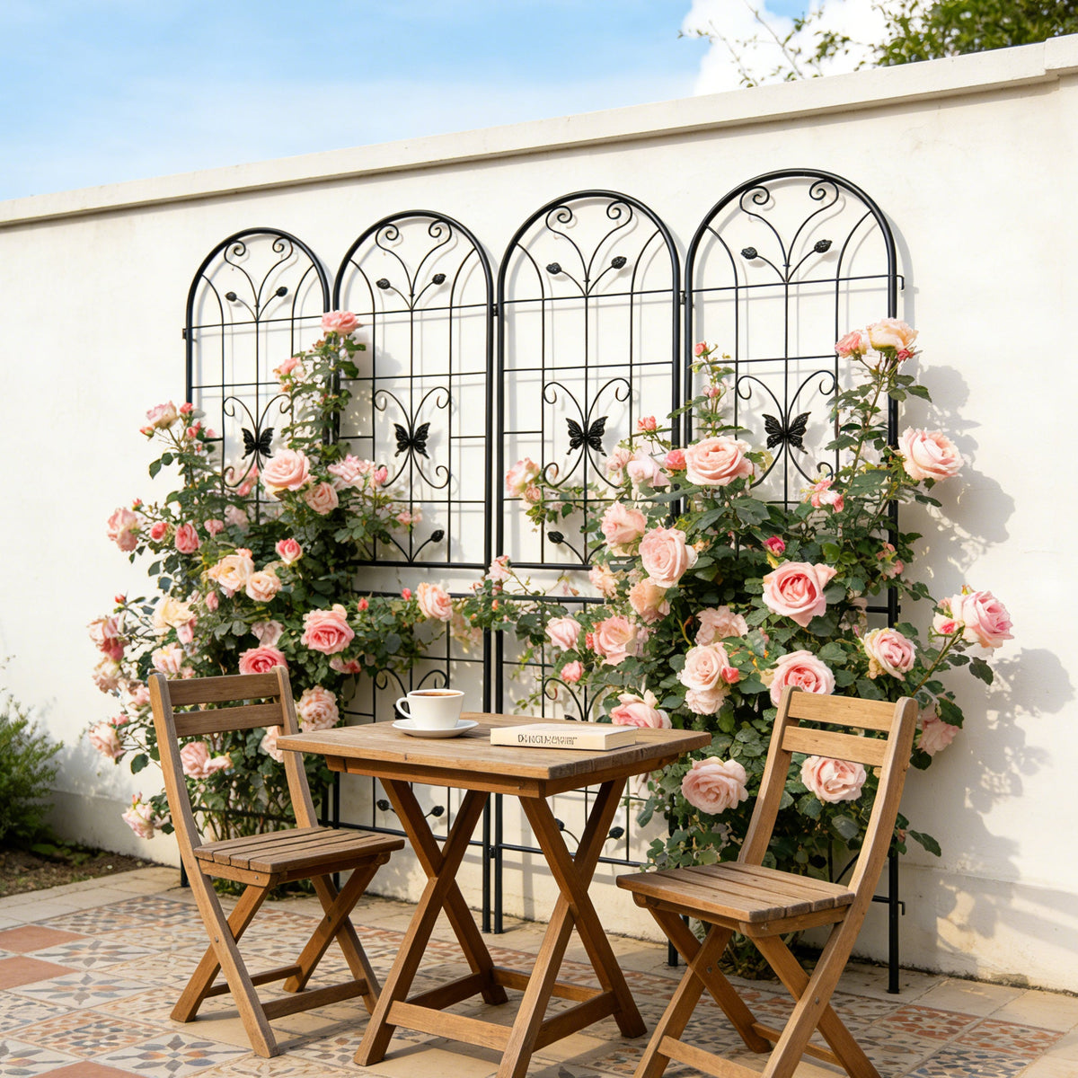 2 Pack Metal Garden Trellis 86.7" x 19.7", photo 8 of 10